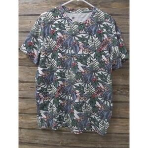 Men's Large Aeropostale Tropical Floral Short Sleeve Shirt